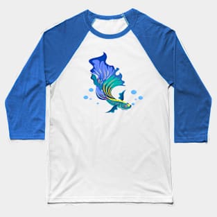 blue sea ornamental fish Baseball T-Shirt